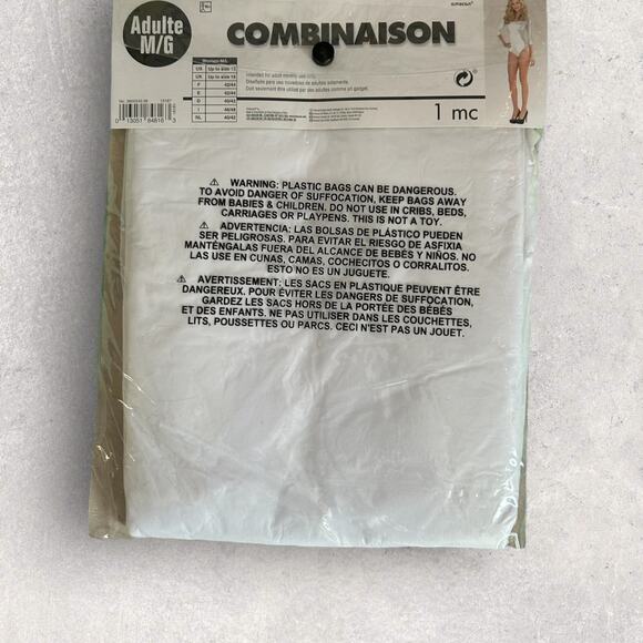 Womens Suit Yourself White Bodysuit | Size M/L | NWTs - Picture 2 of 3